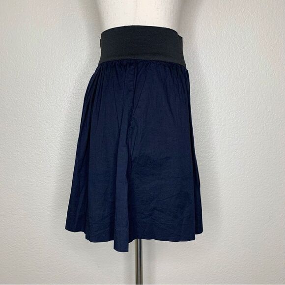Necessary Object Navy Blue Wide Waist Skirt - Picture 6 of 11